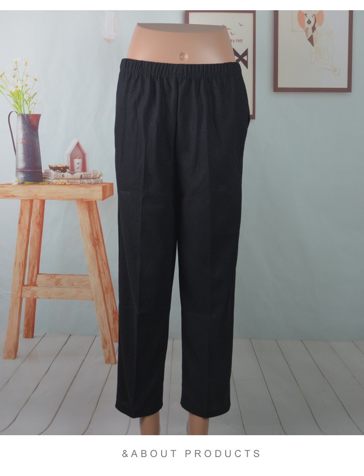 Dames capri broek met elastische taille voor oudere dames_voghion.com
