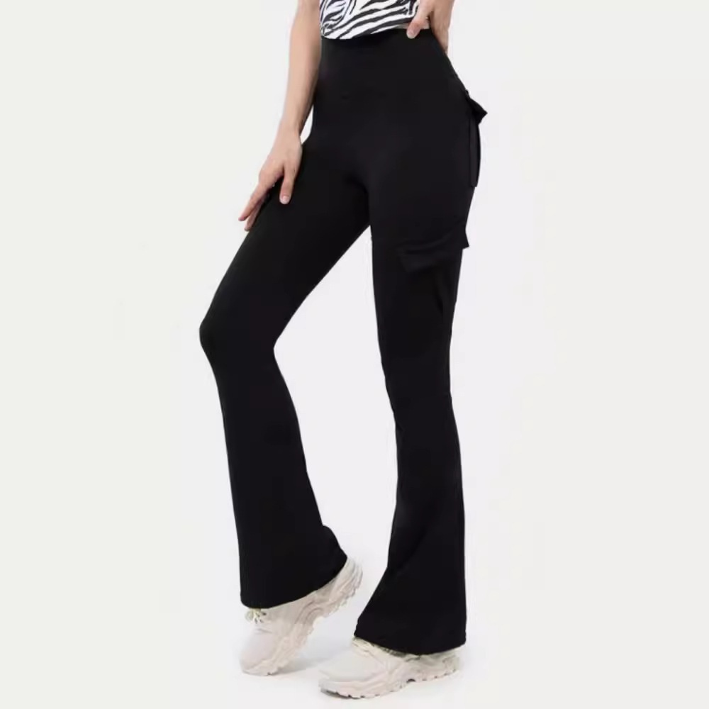 New Foreign Trade European And American Wide-leg Tight-fitting, Nude-feel, Butt-lifting Workwear Flared Pants,_voghion.com