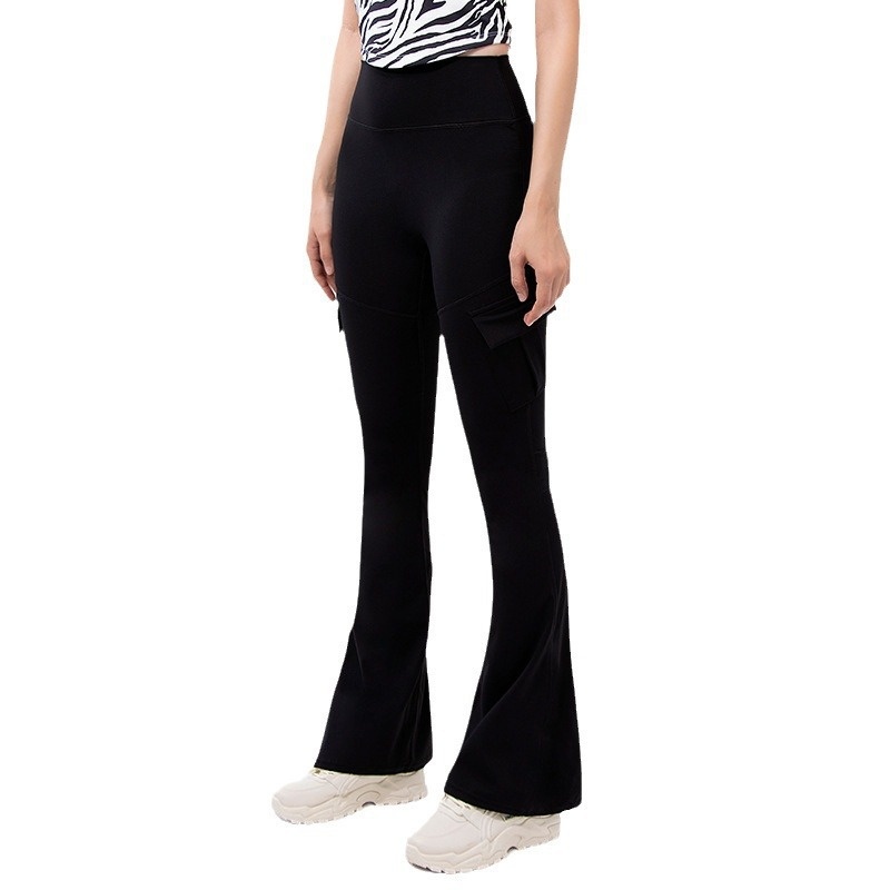 Women's Flared Pants High Waisted Butt Lifting Workwear Trousers_voghion.com