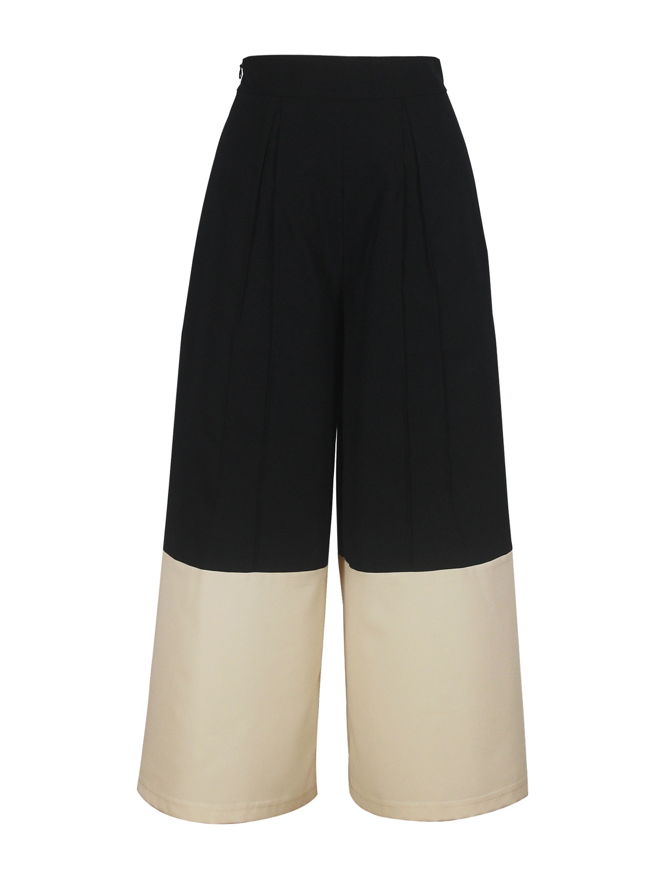 Women's High-waisted Loose Casual Patchwork Long Capris Pants_voghion.com