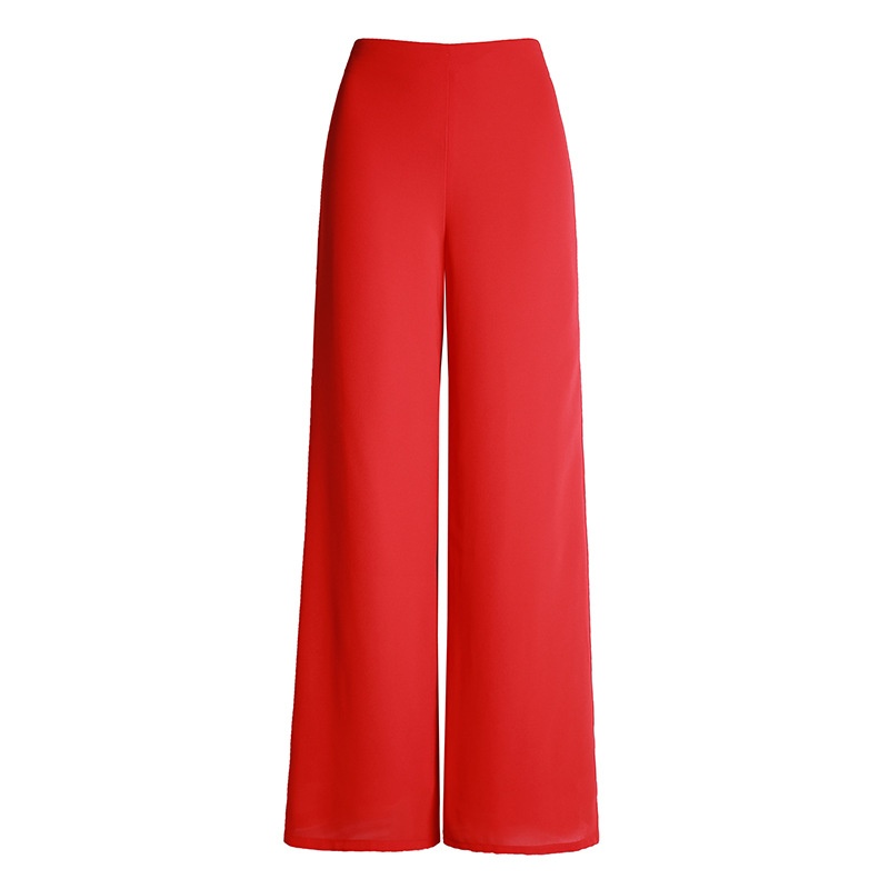 Sommer 2024: Neuer Chiffon-Rock mit weitem Bein für Damen, drapierter Rock mit hohem Bund und Schlitz, figurschmeichelnd, gerades Bein, lässig._voghion.com