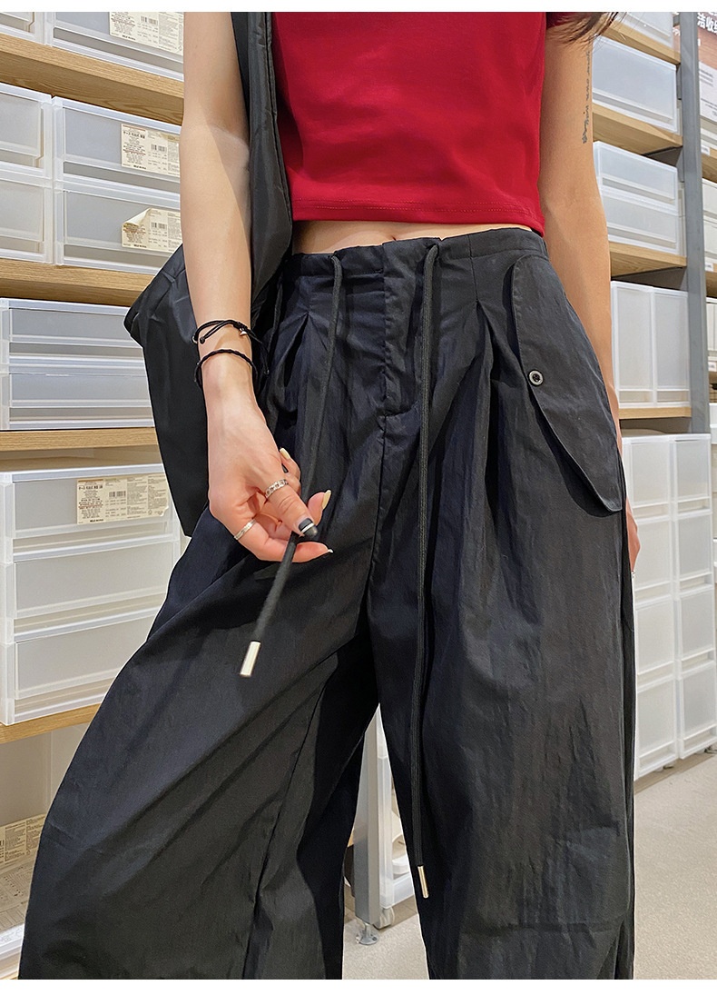 Women's Quick-dry Work Pants Slimming High-waisted Casual Trousers_voghion.com