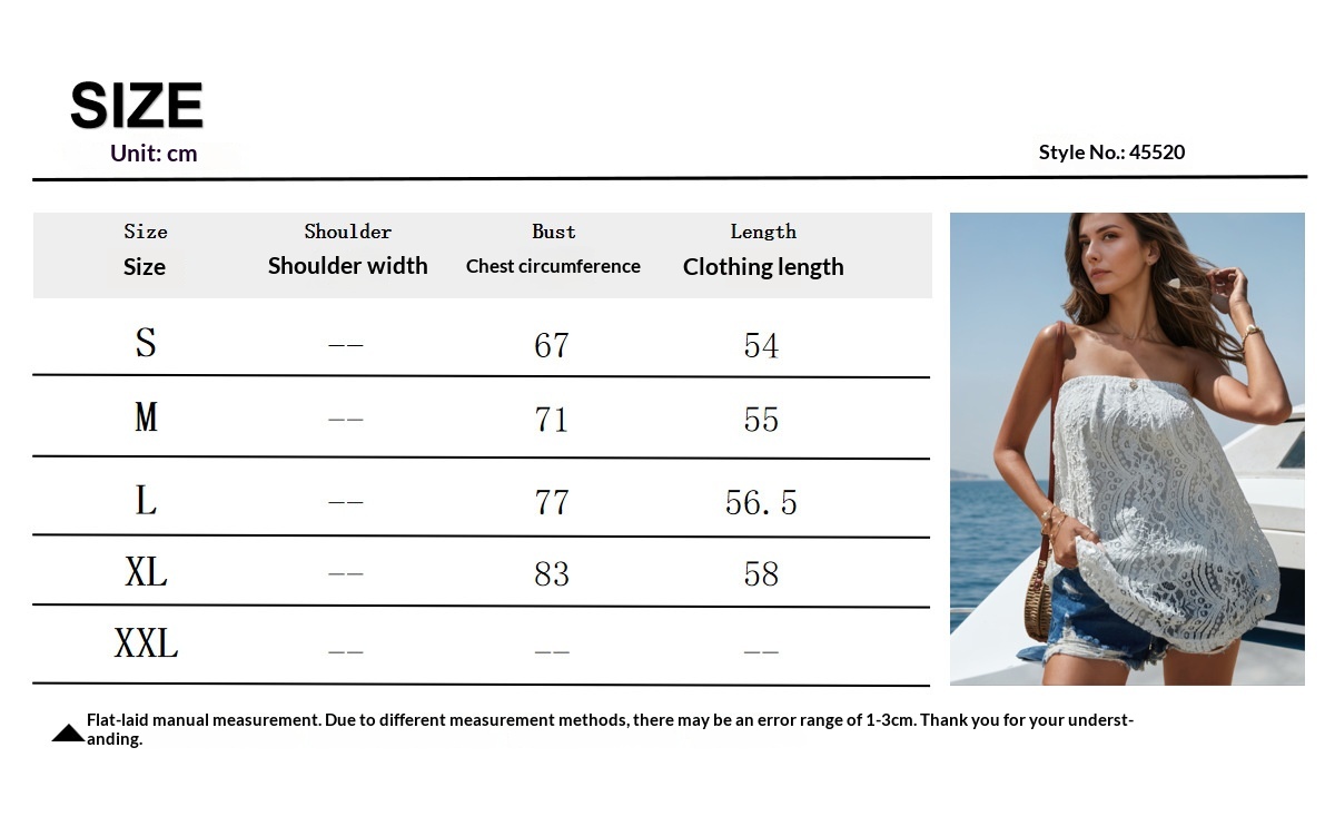 Women's Strapless Tank Top For Summer Casual Layering Style_voghion.com