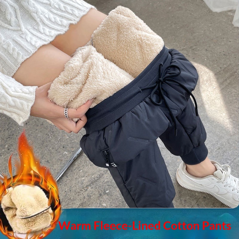 Women's Fleece-lined Winter Ski Pants Waterproof Windproof Warm_voghion.com