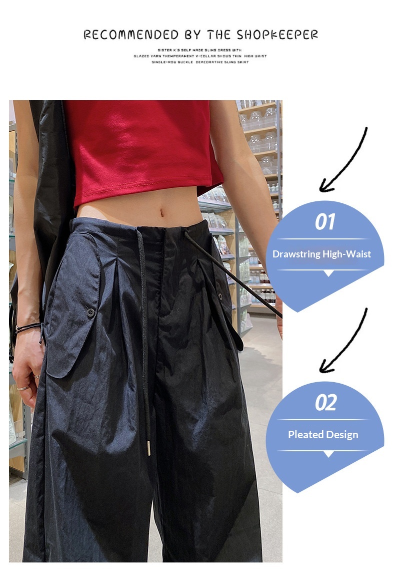 Women's Quick-dry Work Pants Slimming High-waisted Casual Trousers_voghion.com