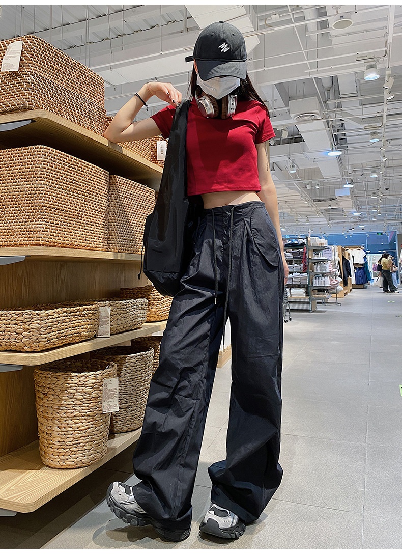 Women's Quick-dry Work Pants Slimming High-waisted Casual Trousers_voghion.com