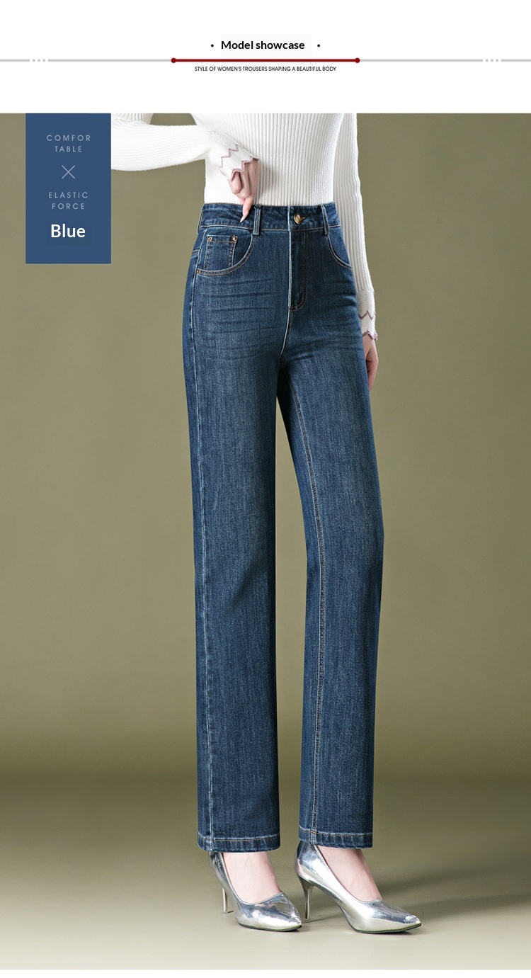 Dam mom jeans raka ben broderade vida och ledig passform_voghion.com