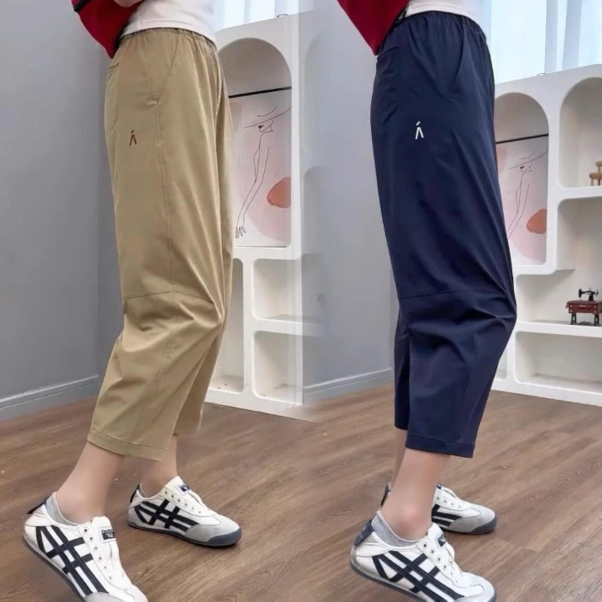 Dames harembroek voor grote maten sportieve casual losse broek_voghion.com