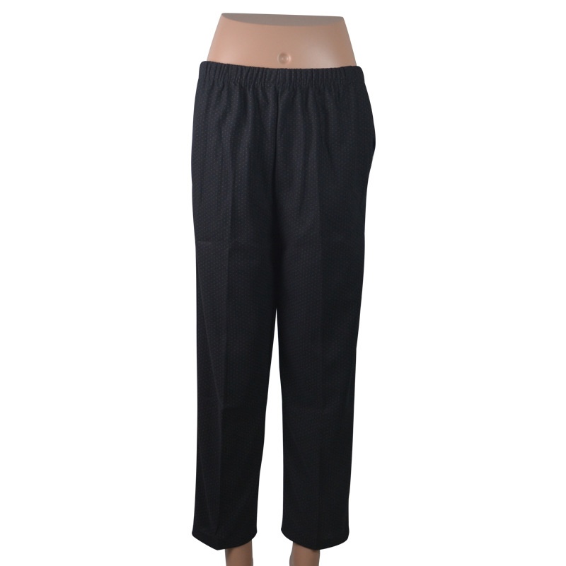 Oudere linnen broek voor vrouwen van middelbare leeftijd en ouderen, oma-stijl, elastische taille, korte broek zoals die van mama._voghion.com
