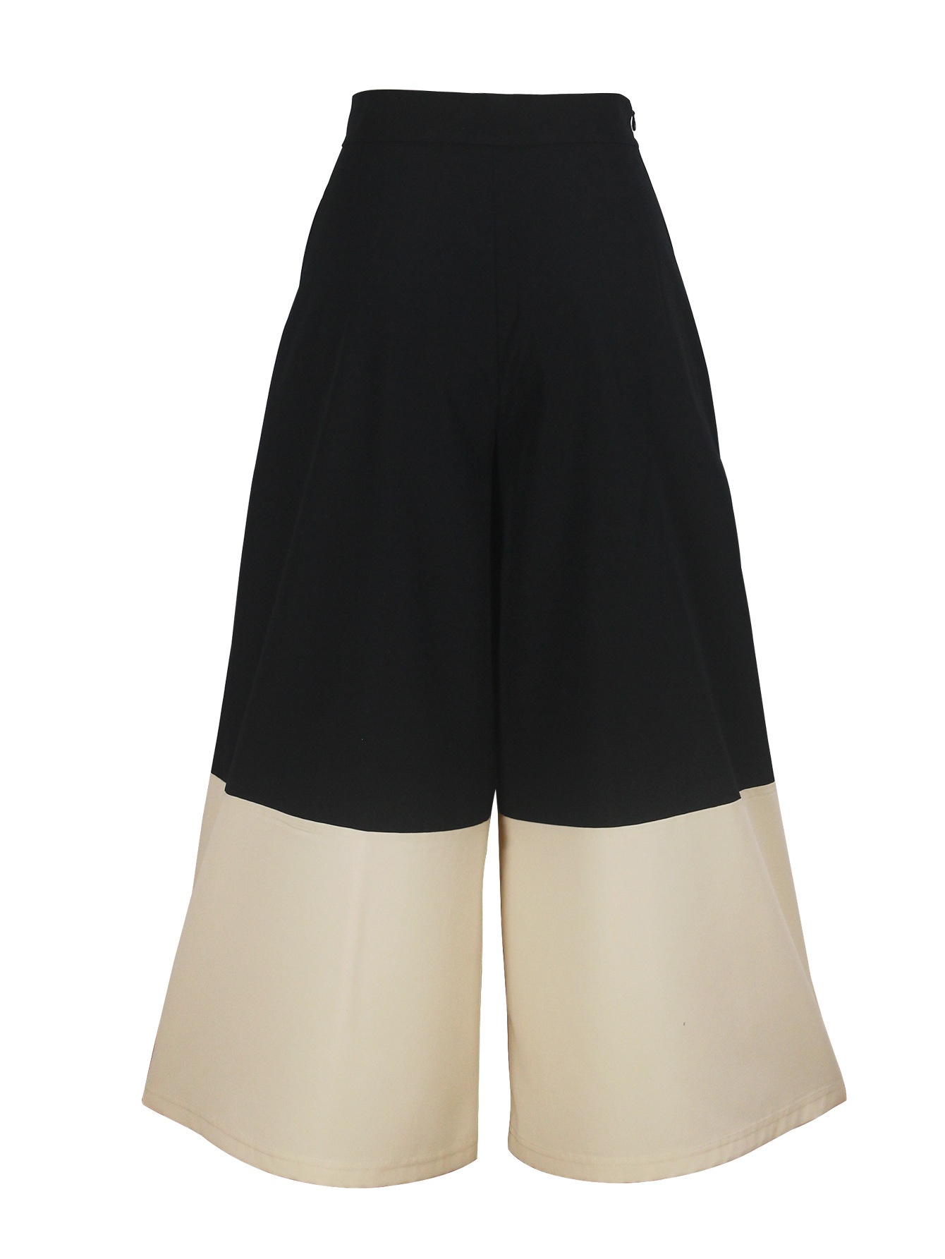 Women's High-waisted Loose Casual Patchwork Long Capris Pants_voghion.com