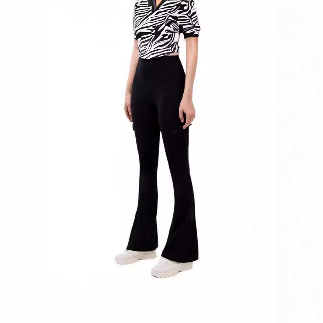 New Foreign Trade European And American Wide-leg Tight-fitting, Nude-feel, Butt-lifting Workwear Flared Pants,_voghion.com