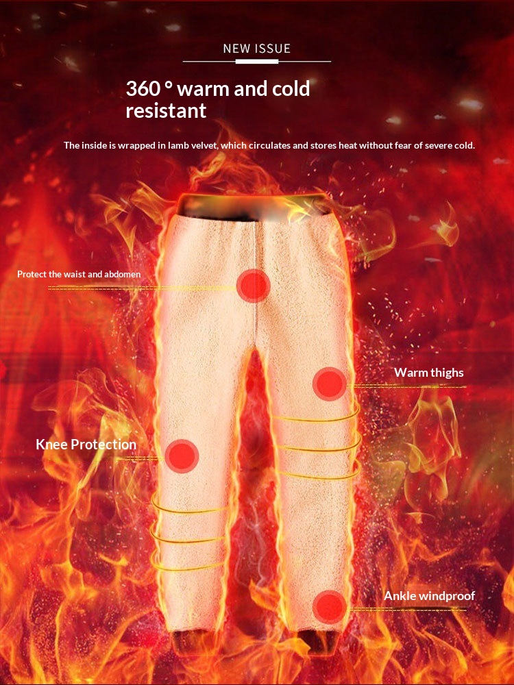 Women's Fleece-lined Winter Ski Pants Waterproof Windproof Warm_voghion.com