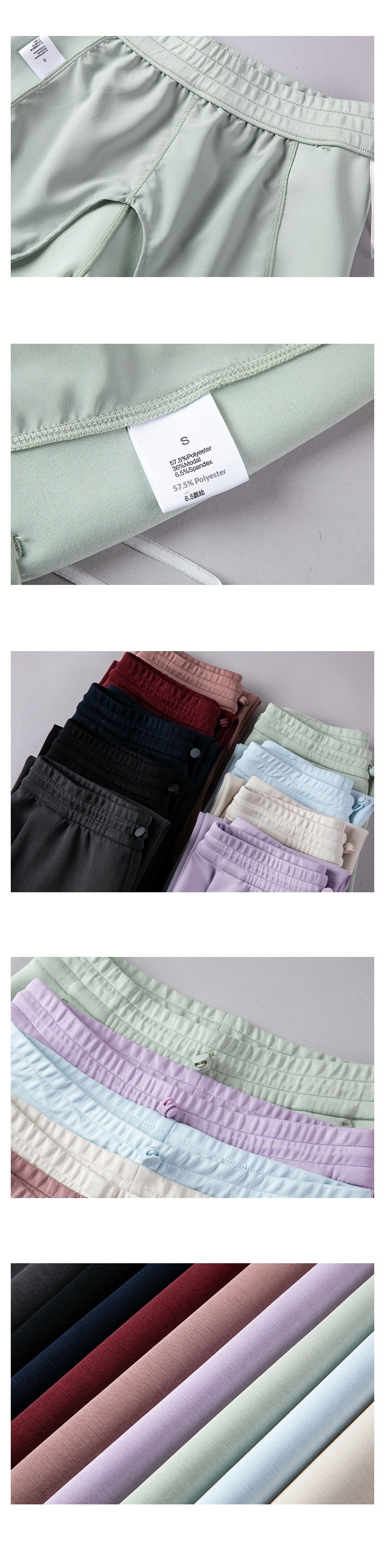 Wide Leg Women's Pants With Drawstring Elastic Waist Autumn_voghion.com