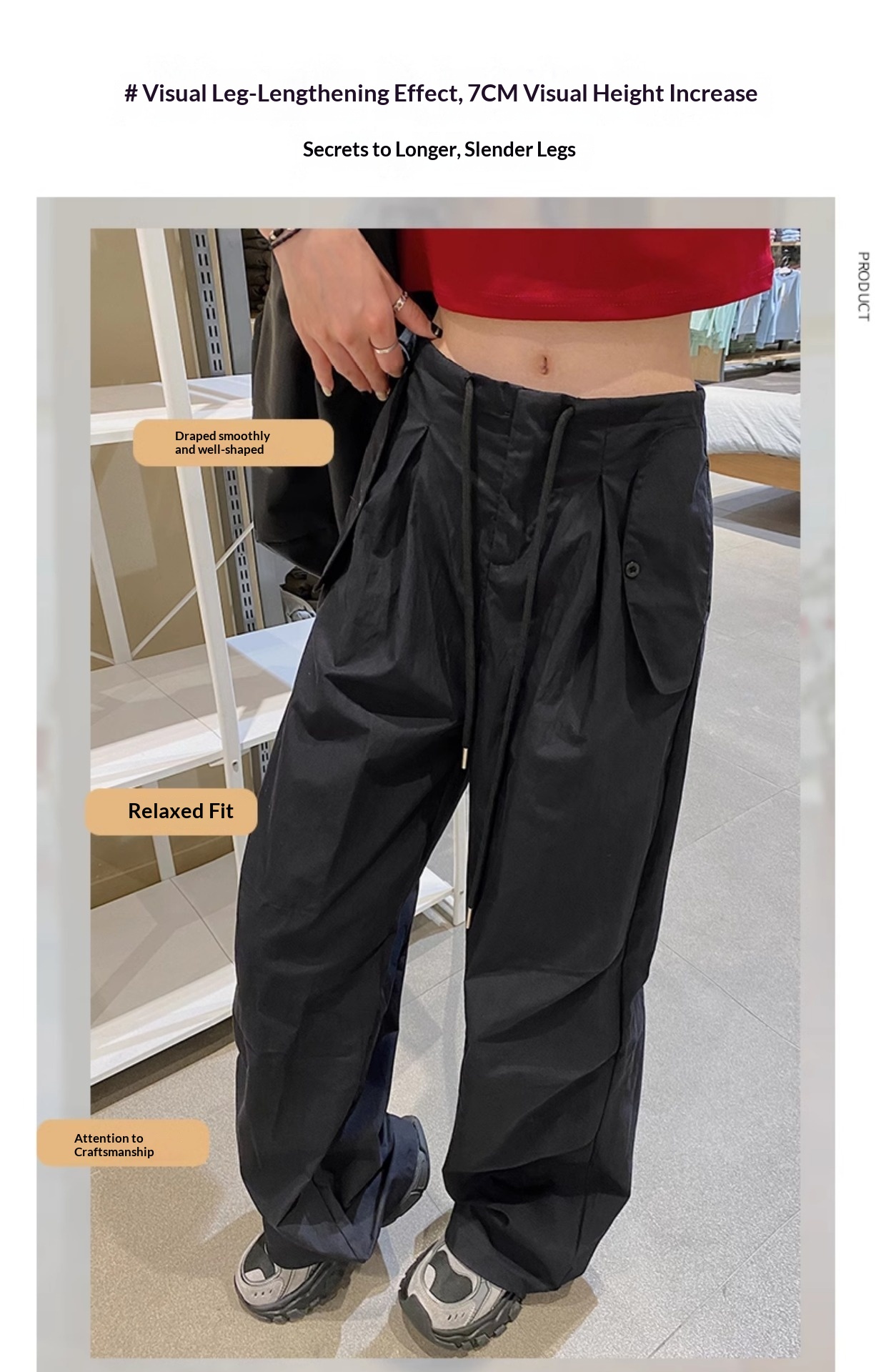 Women's Quick-dry Work Pants Slimming High-waisted Casual Trousers_voghion.com