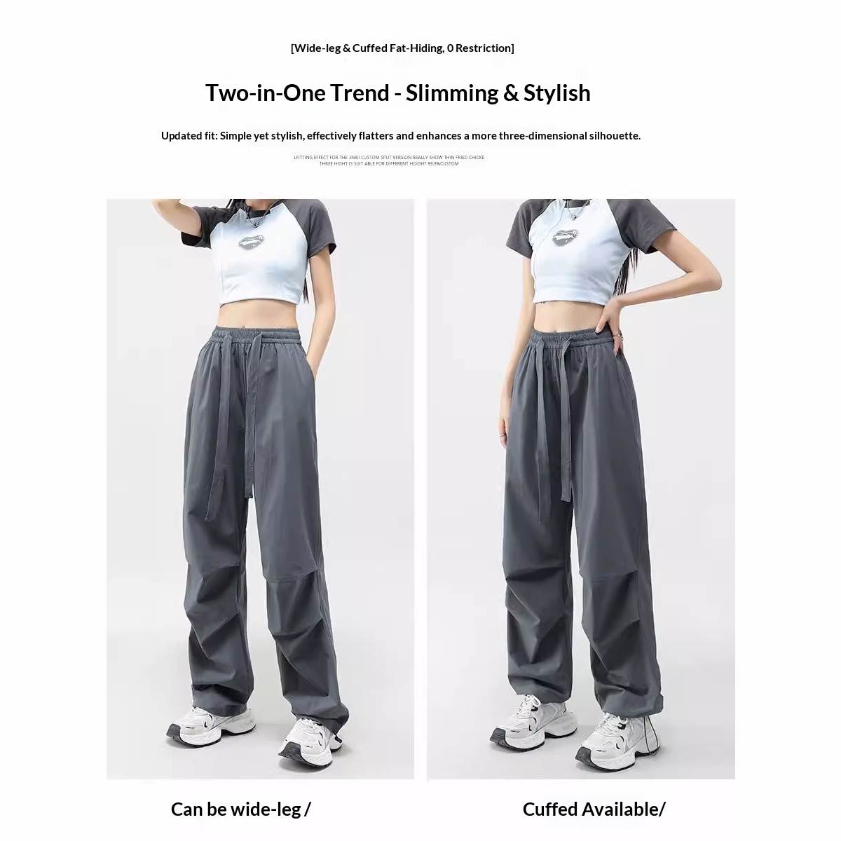 Kentoo American-style Straight-leg Work Pants For Women, High Street Vibe, Multi-pocket Casual Long Loose-fitting_voghion.com