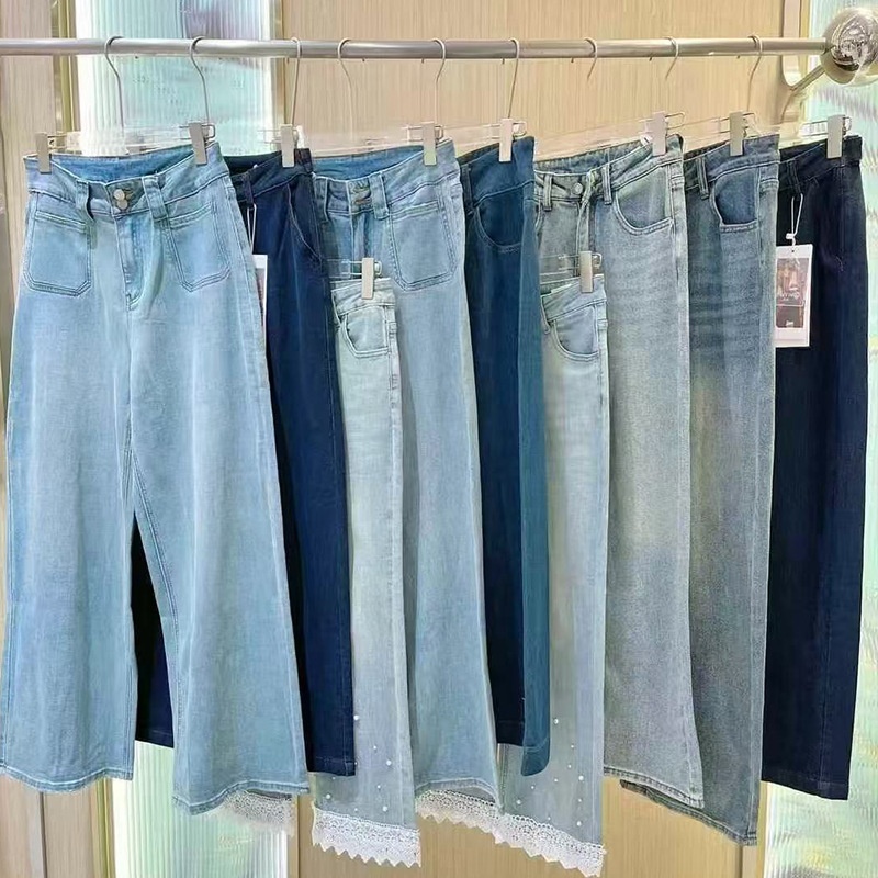 Beiyin Clearance 26 Zomercollectie Hoogwaardig design Niche Damesjeans Merk Overstock Groothandel Buitenlandse Handel_voghion.com