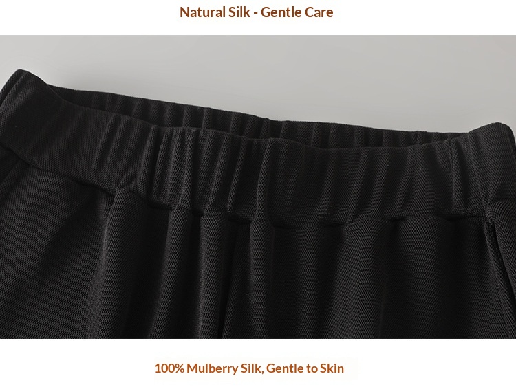 Women's Comfortable Silk Pique Pants Loose Fit Slimming Trousers_voghion.com