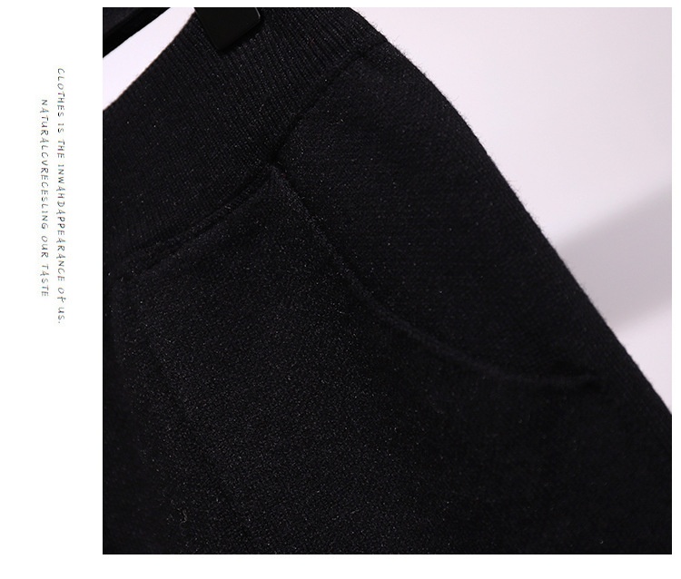 Dam harembyxor i stickat slim fit för höst och vinter_voghion.com