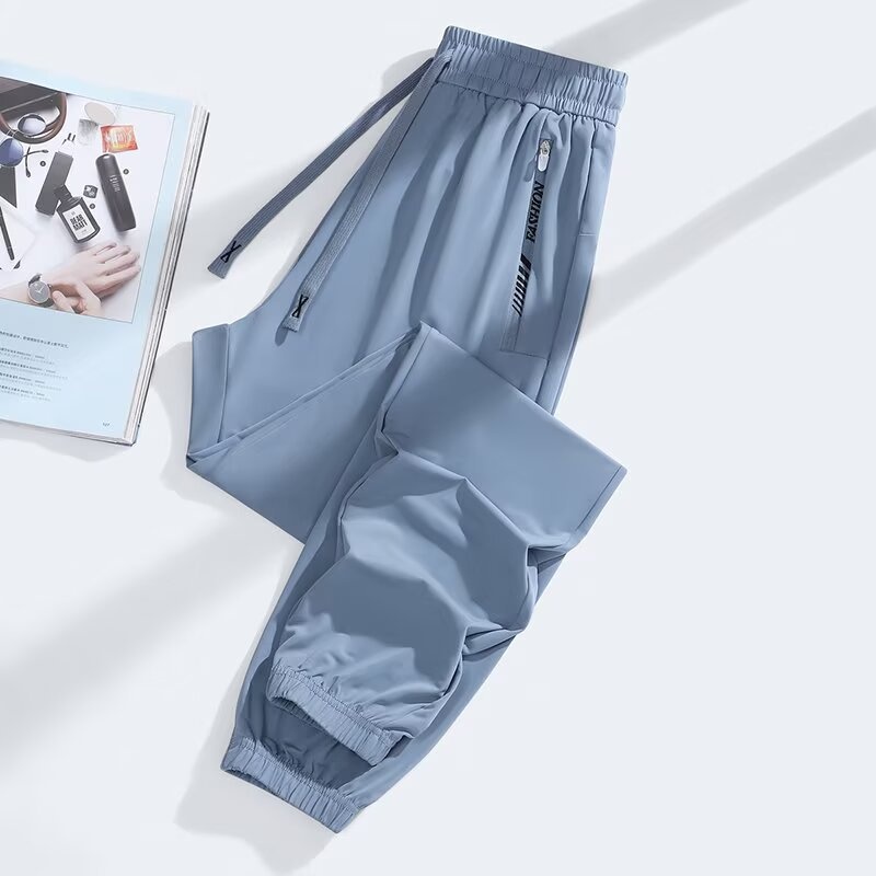 Dames casual broek van ijszijde met zakken en ritsen_voghion.com