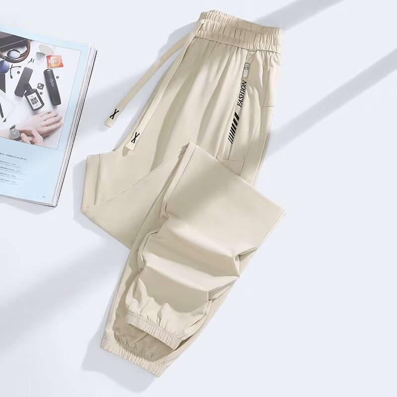 Dames casual broek van ijszijde met zakken en ritsen_voghion.com