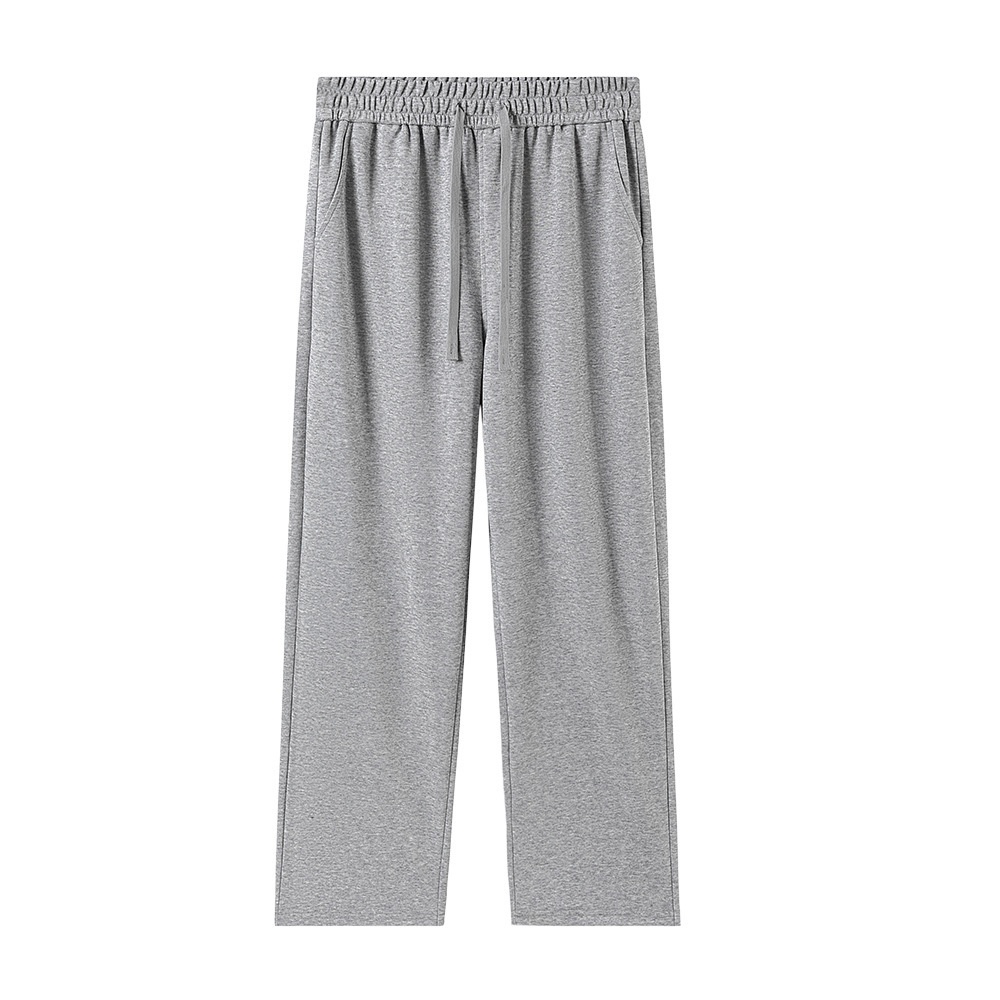 Nieuwe damesbroek met wijde pijpen voor herfst en winter 2025, sportieve casual broek met rechte pijpen en hoge taille, effen kleur_voghion.com