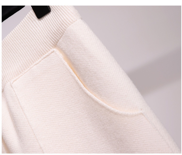 Dam harembyxor i stickat slim fit för höst och vinter_voghion.com