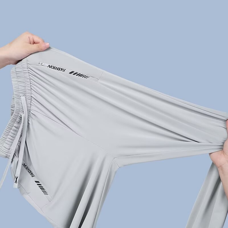 Dames casual broek van ijszijde met zakken en ritsen_voghion.com