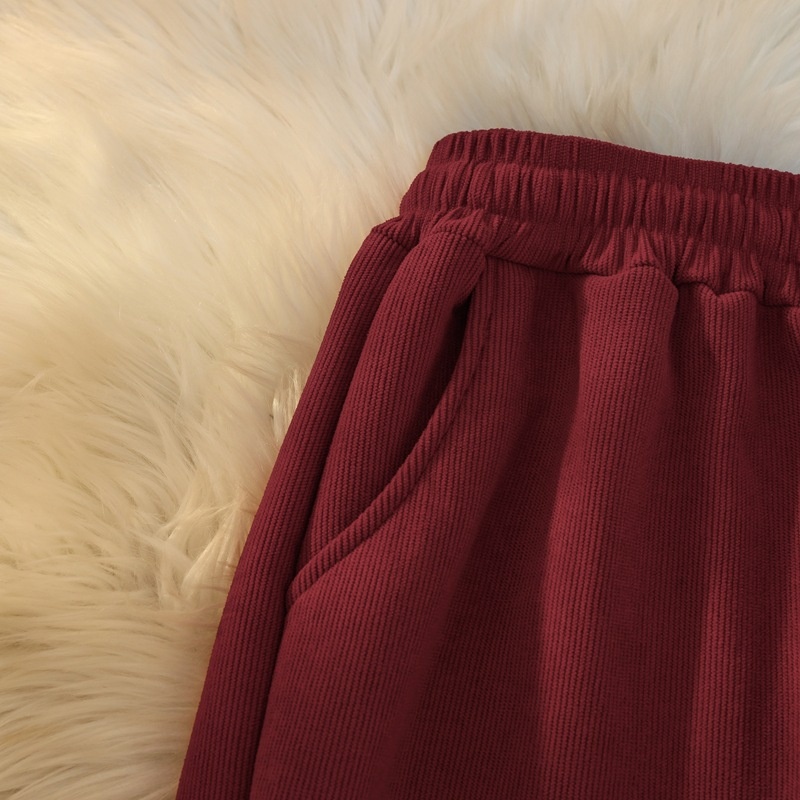 Damen Gerade Geschnittene Thermohose Weit Und Figurschmeichelnd_voghion.com