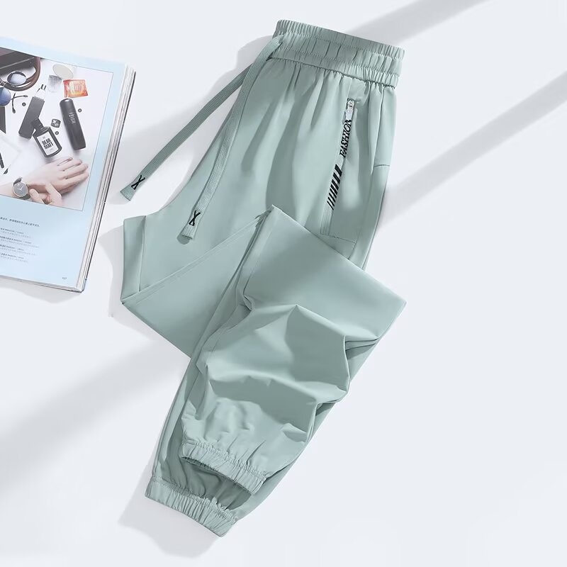 Dames casual broek van ijszijde met zakken en ritsen_voghion.com