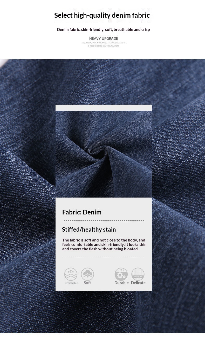 Damjeans med hög midja och raka ben i avslappnad passform_voghion.com