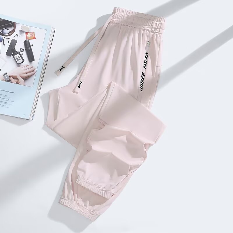 Dames casual broek van ijszijde met zakken en ritsen_voghion.com
