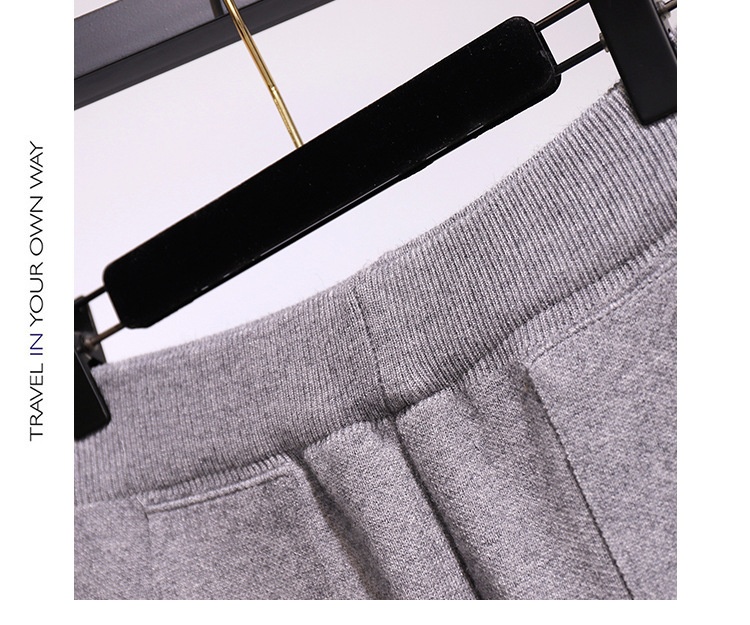 Dam harembyxor i stickat slim fit för höst och vinter_voghion.com