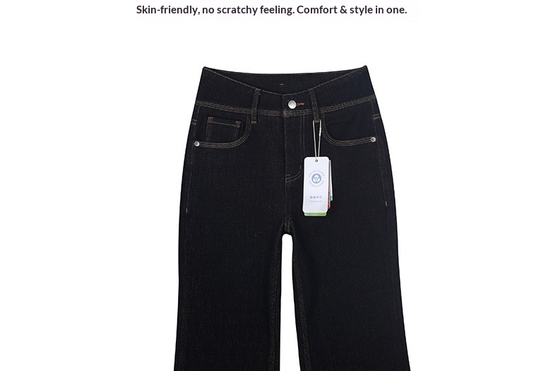 Women's Jeans High Waisted Flared Stretchy Loose Autumn Winter_voghion.com