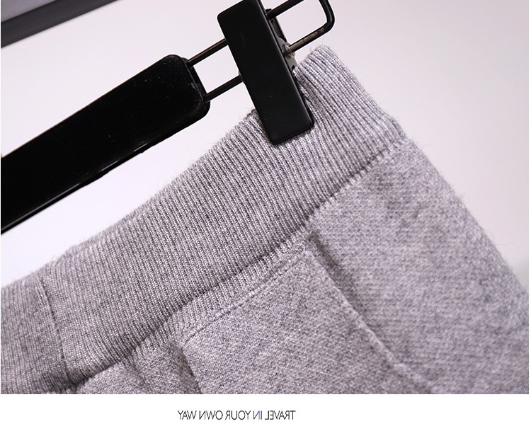 Dam harembyxor i stickat slim fit för höst och vinter_voghion.com