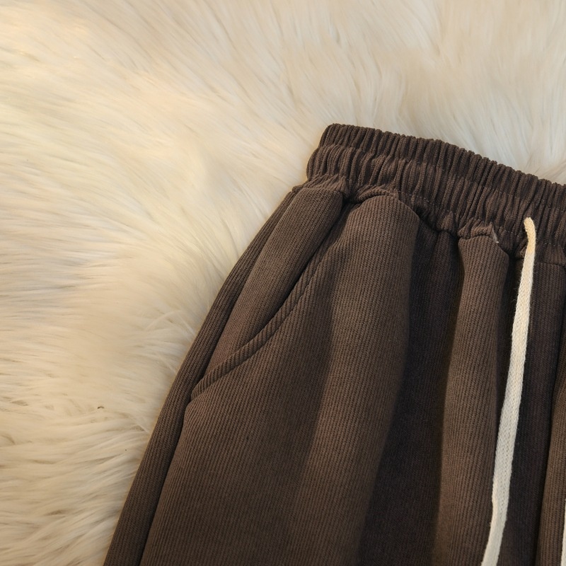 Damen Gerade Geschnittene Thermohose Weit Und Figurschmeichelnd_voghion.com