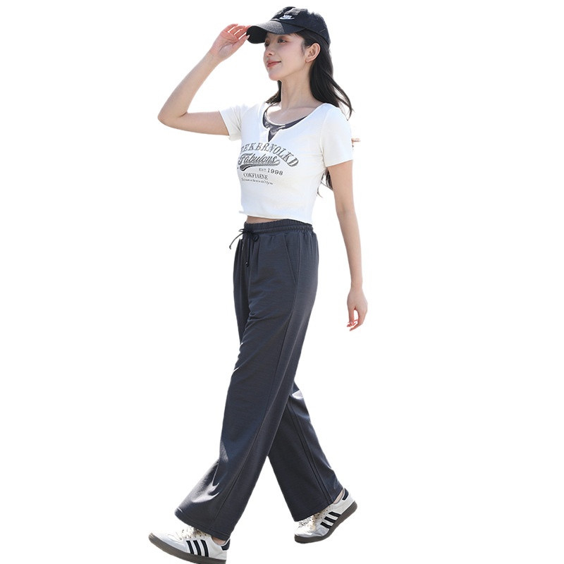 New Summer Women's Wide-Leg Anti-Mosquito Merino Wool Quick-Dry Breathable Long Flared Pants_voghion.com
