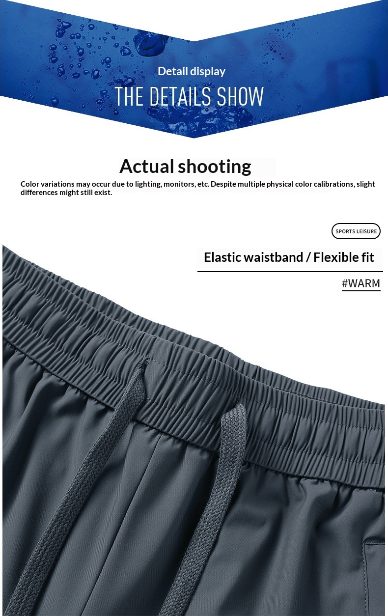 Women's Ice Silk Pants Waterproof Stain Resistant Couple Style_voghion.com