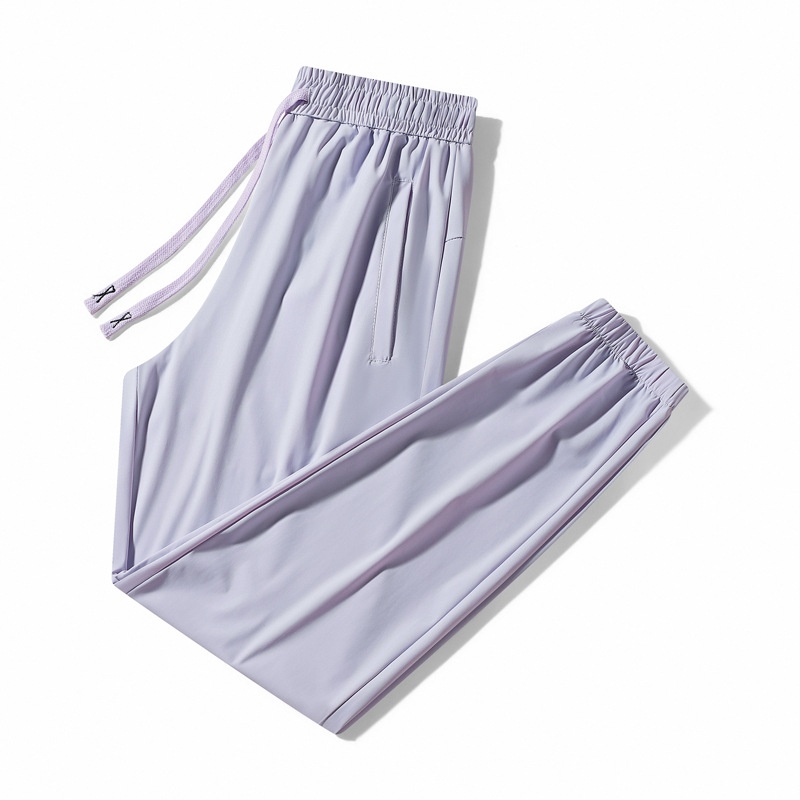 Three-proof Oil-proof, Waterproof, And Stain-resistant With Test Report, Ice Silk Long Pants, Couple's Style,_voghion.com