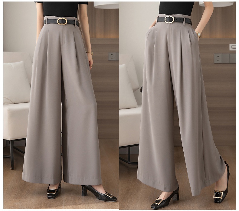 Women's Wide Leg Trousers For Smart Casual Office Commuting_voghion.com