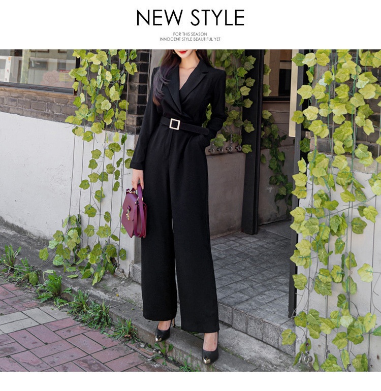 Jumpsuit donna elegante a gamba larga con vita stretta_voghion.com