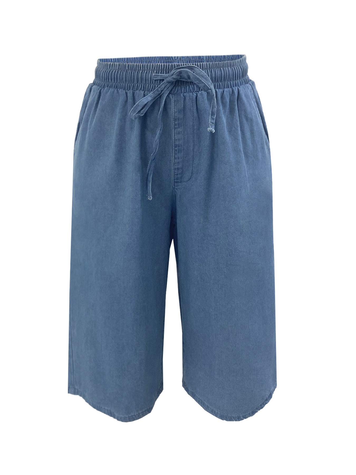 Capri mujer vaqueros tencel corte holgado estilo verano_voghion.com