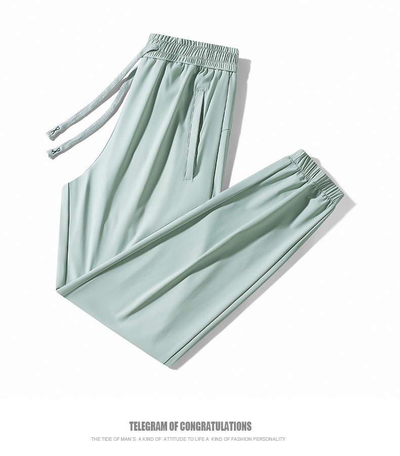 Women's Ice Silk Pants Waterproof Stain Resistant Couple Style_voghion.com
