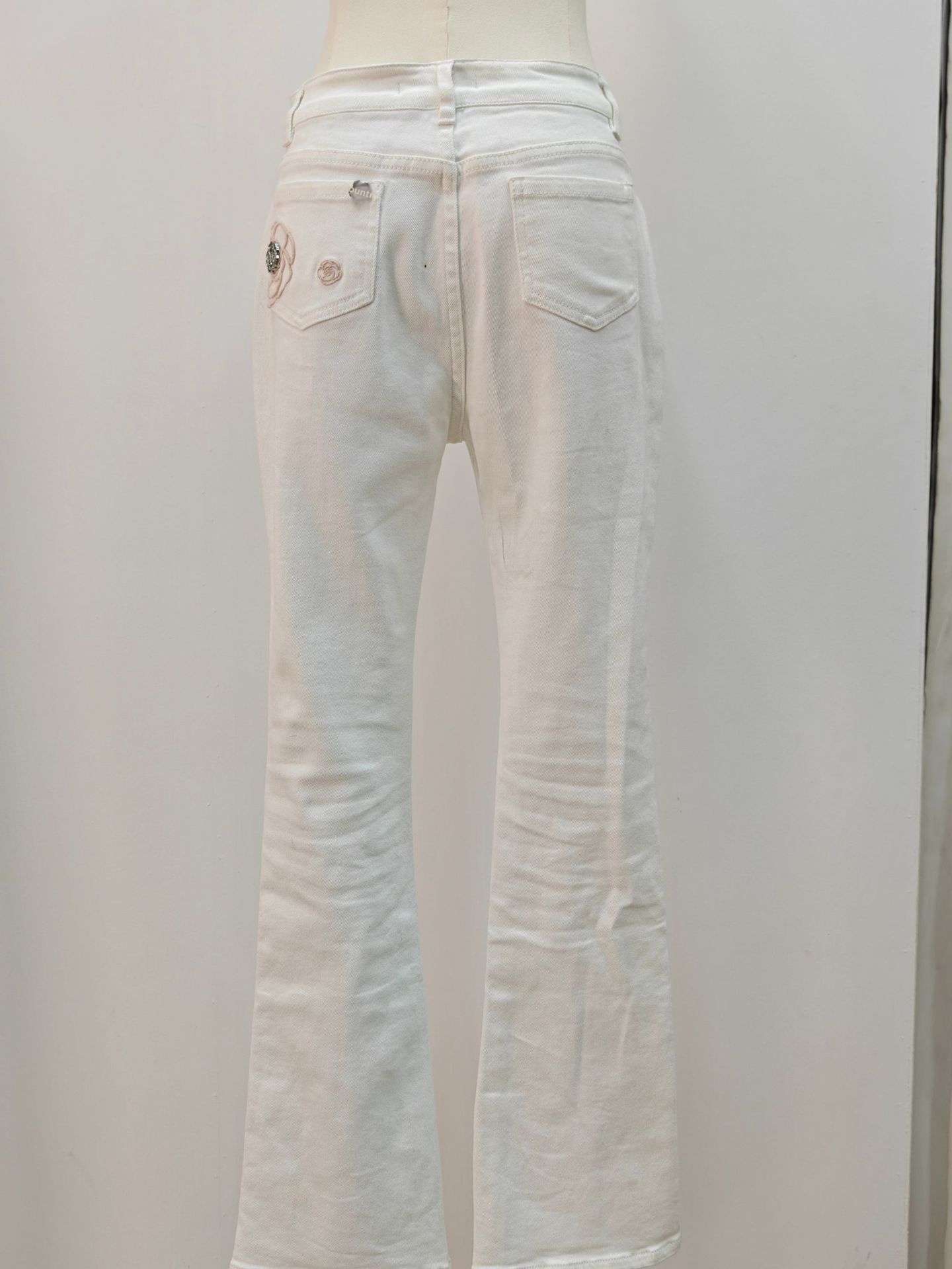 Women's Jeans High Waisted Micro Flared Elegant Summer Denim Pants_voghion.com