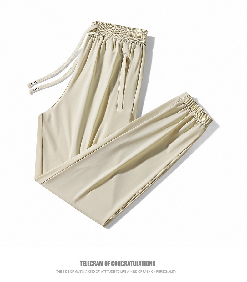 Women's Ice Silk Pants Waterproof Stain Resistant Couple Style_voghion.com