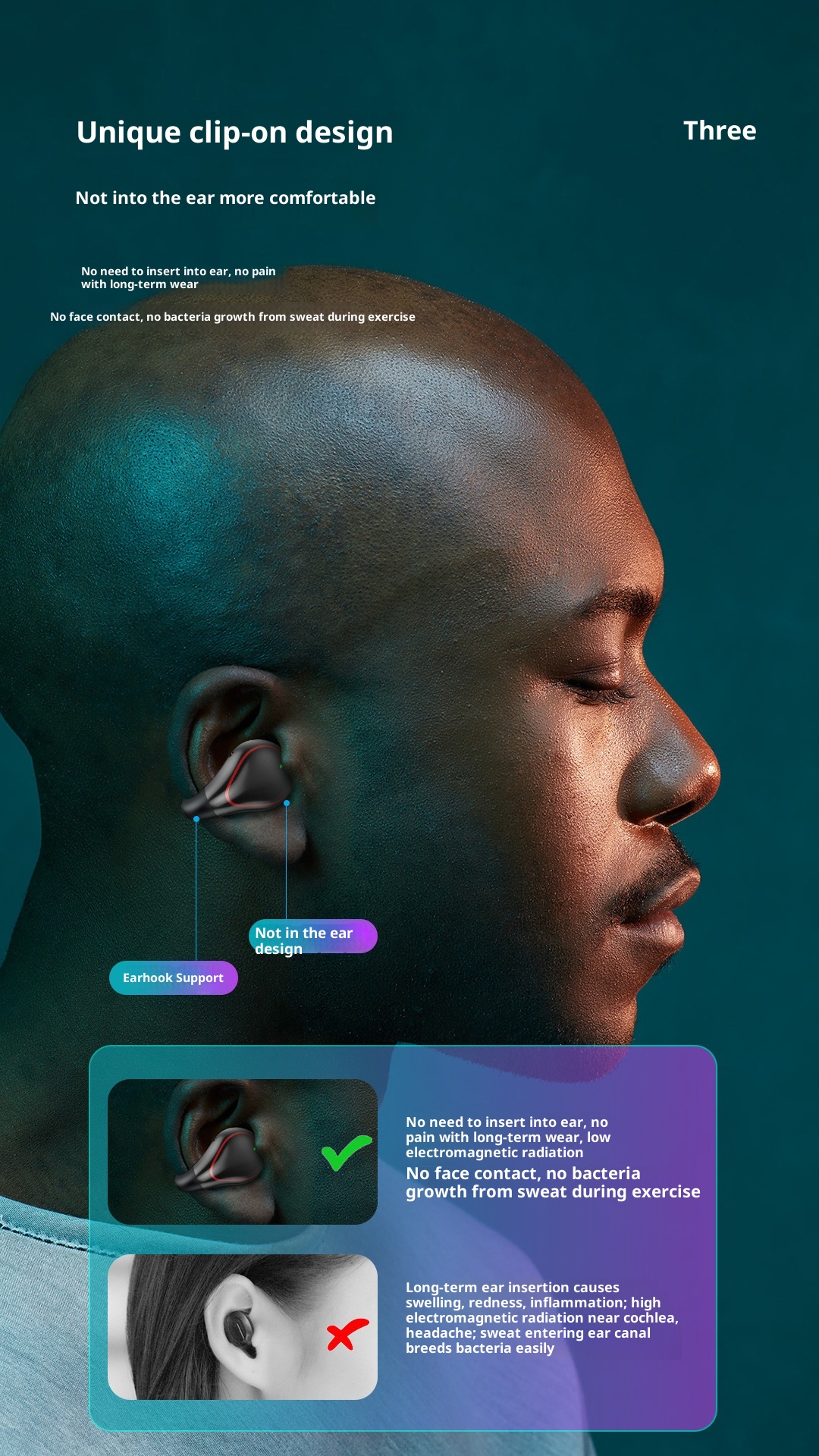 Wireless Single Earbud Bluetooth Headset For Business And Sport_voghion.com