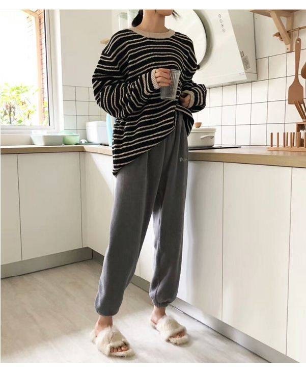 Dames thermische broek van koraalvlies voor winterse ontspanning_voghion.com