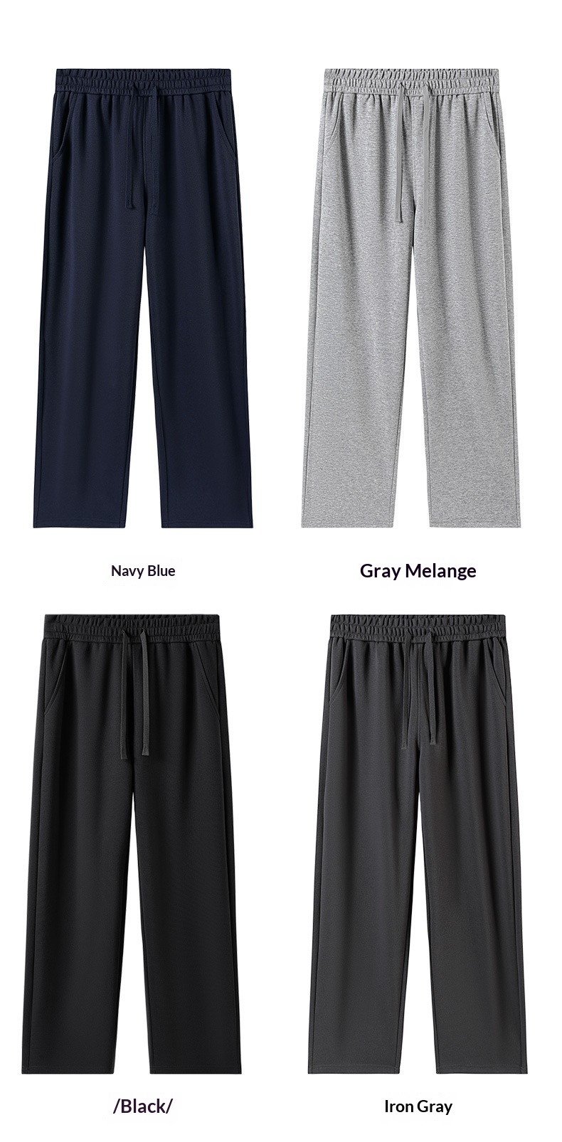 Dames wijde broek met hoge taille casual voor herfst en winter_voghion.com