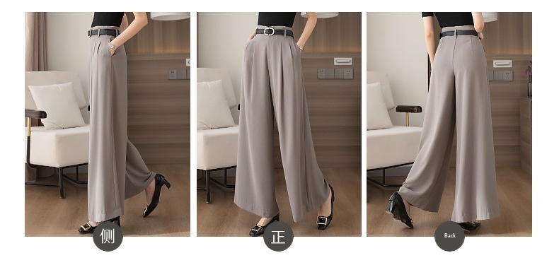 Women's Wide Leg Trousers For Smart Casual Office Commuting_voghion.com