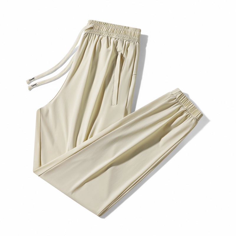 Three-proof Oil-proof, Waterproof, And Stain-resistant With Test Report, Ice Silk Long Pants, Couple's Style,_voghion.com