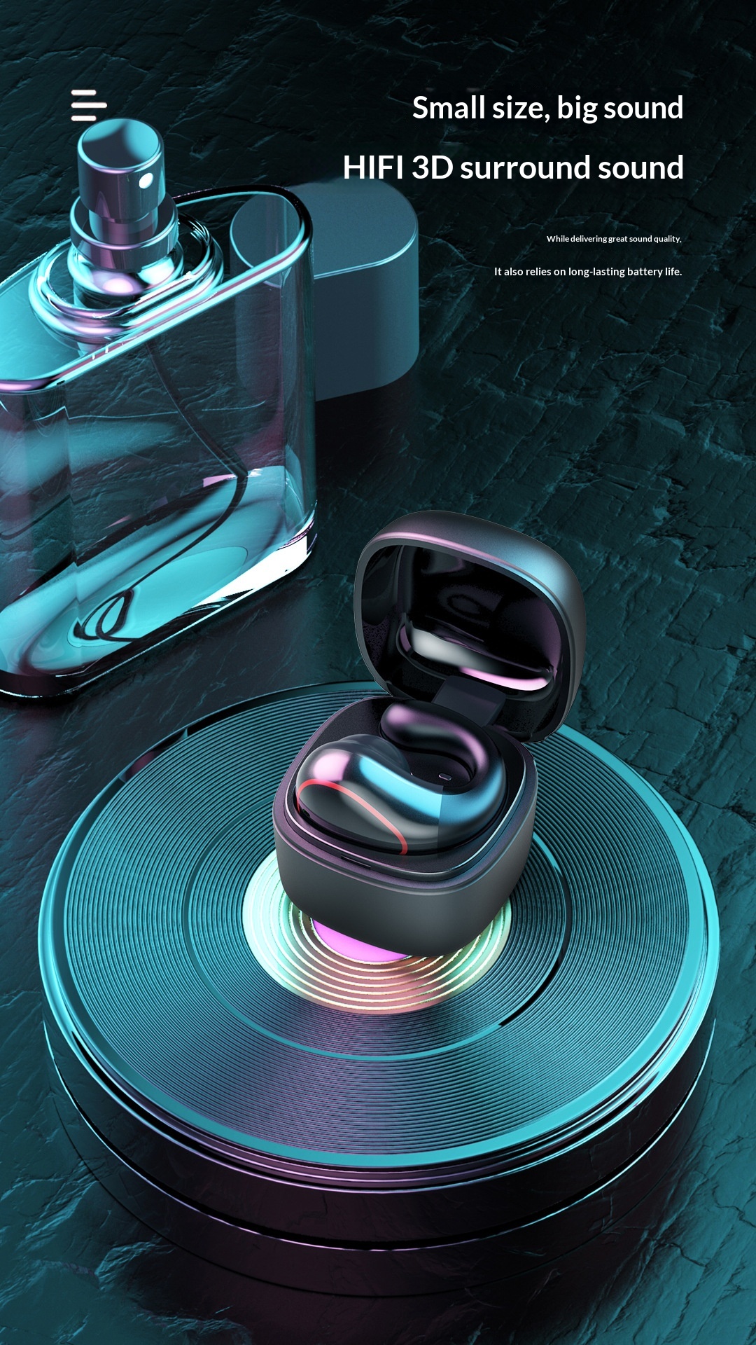 Wireless Single Earbud Bluetooth Headset For Business And Sport_voghion.com